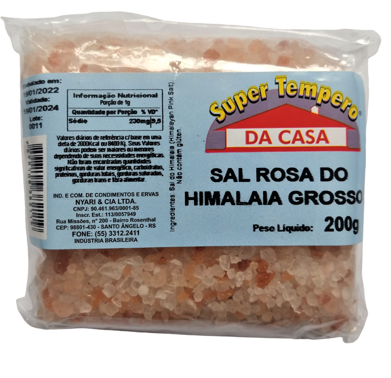 Sal Rosa do Himalaia grosso